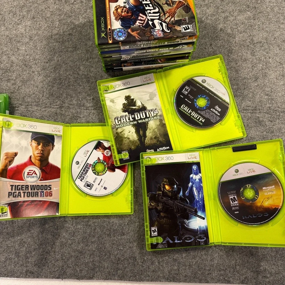 Microsoft Xbox Lot 16 Games Xbox One 360 Original COD Halo GTA Madden NBA UNTEST